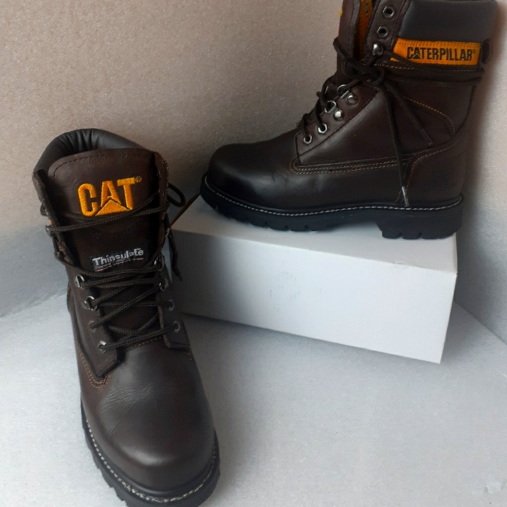Brown Insulated All Season Water resistant Oil Tanned Leather boot 7.5WIDE